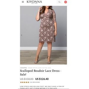 Scalloped Boudoir Lace Dress